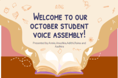 Student Voice Assembly October